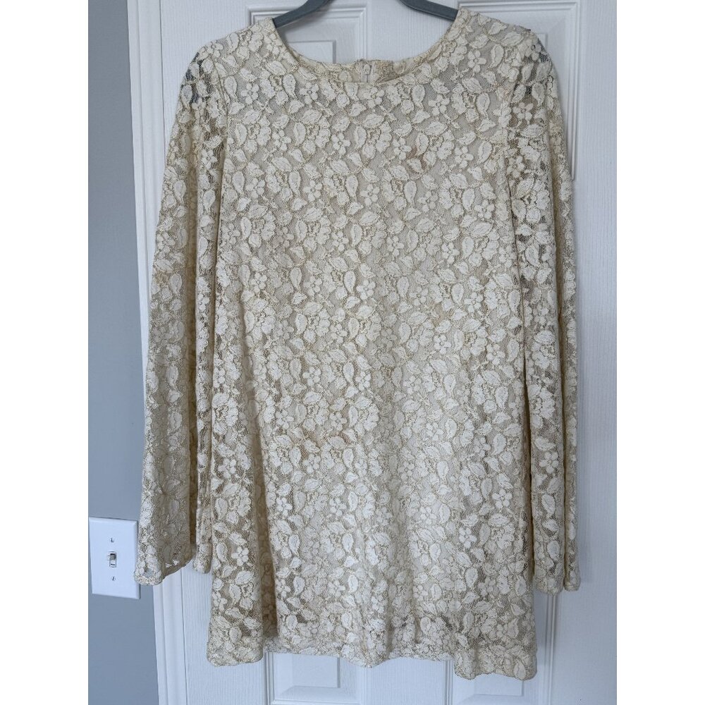 H&M Ivory & Gold Lace Dress aso Lana Del Rey